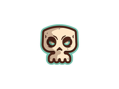 Los Skulls branding head illustration logo skul sticker