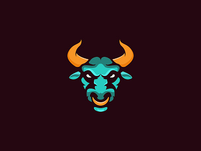 Bull Mascot branding bull head logo mascot