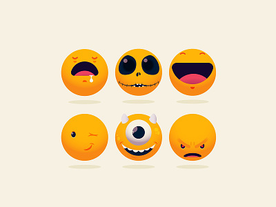 Emojis set emoji icons illustration jack mike