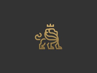 Lion branding illustration lion logo mark