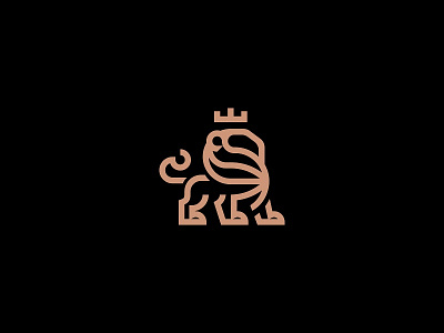 Lion ver. 2 branding illustration lion logo mark