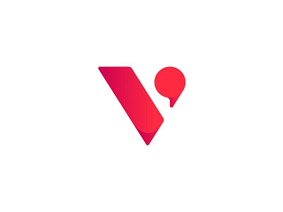 V + quotation mark branding letter logo mark monogram quotation v