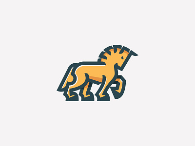 Horsey branding horse illustration lines logo mark