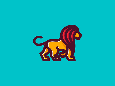 Lion branding illustration lion logo mark