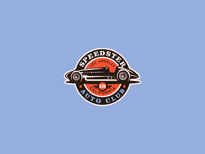 Speedster badge branding car illustration log mark racing speedster