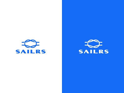 Sailrs branding exploration knot logo nautical sail sailor sea typography wordmark