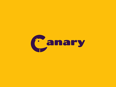 Canary bird brand c canary letter logo mark