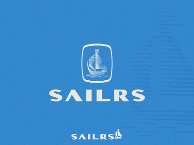 Sailrs boat brand logo mark sail sailor sea ship