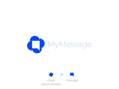 My Message branding cloud logo mark message storage