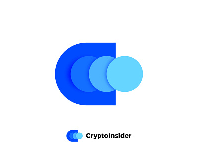 CryptoInsider branding c coins currency icon letter logo mark monogram vector