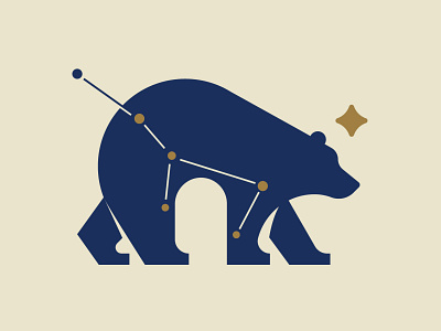 Ursa bear brand branding constellation icon illustration logo mark stars ursa