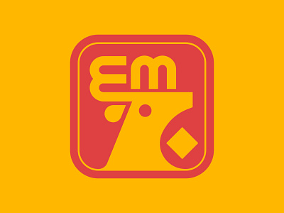 Elkhorn Minerals wip badge brand branding deer e horn icon letter logo m mark minerals monogram