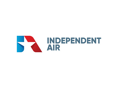 Independent Air Logo a airline airplane branding i illustration letter logo mark monogram
