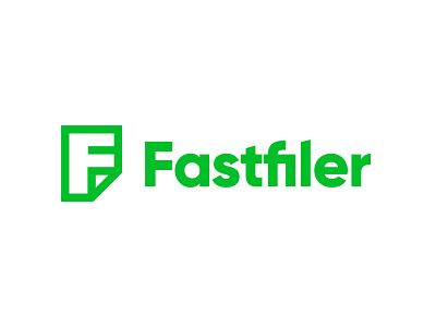 Fastfiler branding f file letter logo mark monogram