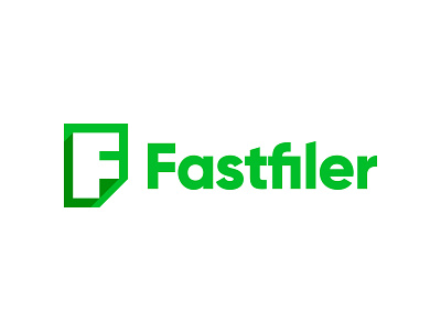 Fastfiler brand branding f file letter logo mark monogram