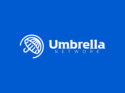 Umbrella Network banking brand branding classic finance icon logo mark umbrella