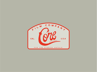 Core Outdoors Badge branding design illustration typography