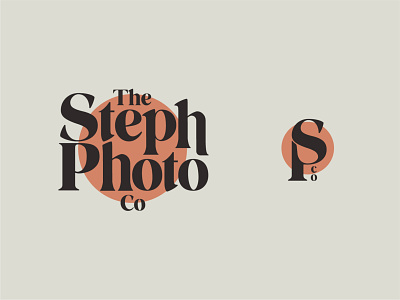 Brand Identity for "The Steph Photo Co. branding design illustration logo typography vector
