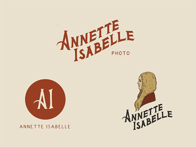 Brand Identity for Annette Isabelle Photo branding design illustration logo typography