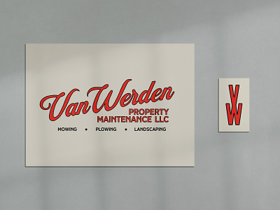 Van Werden brand identity branding design illustration logo typography