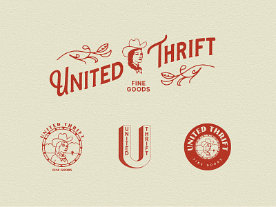 United Thrift Brand Kit branding design illustration logo typography