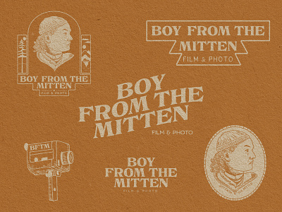 Boy From the Mitten app branding design illustration logo poster typography ui ux vector