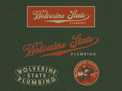 Wolverine State Plumbing app branding design illustration logo poster typography ui ux vector