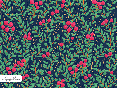 Wild berries coordinate pattern botanical illustration floral pattern handmade home decor illustration nature pattern design repeat pattern surface pattern designer textile design