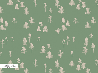 Pine tree forest pattern botanical illustration ecology forest handmade home decor illustration nature organic pattern design repeat pattern surface pattern designer textile design