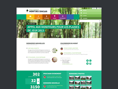 Redesign of my hometown's website belgium city clean flat fresh layout minimal modern ui nature tourism webdesign