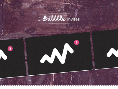 3 Dribbble invites giveaway