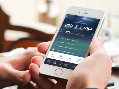 Mobile football app app football game live mobile soccer sports ui