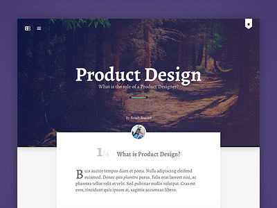 Blog article design article blog clean layout nature page product design ui ux