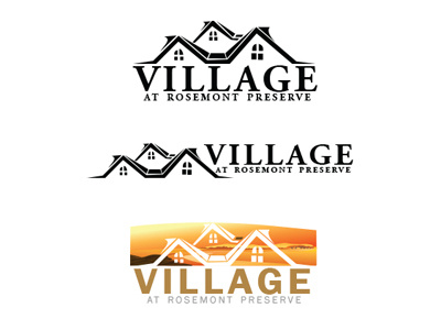 Village at Rosemont Logo Redesign design logo typography