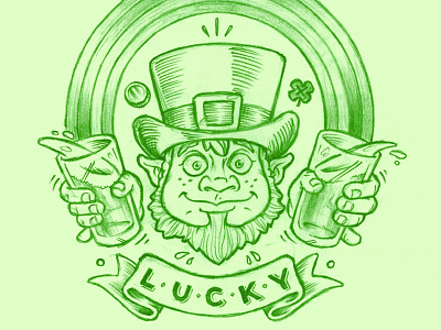 Lucky Leprechaun beer green leprechaun lucky st patricks