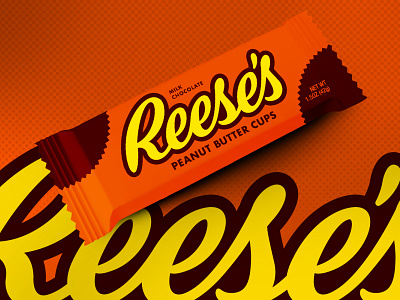 Reese's Warmup chocolate lettering packaging peanut butter reeses script typography warmup