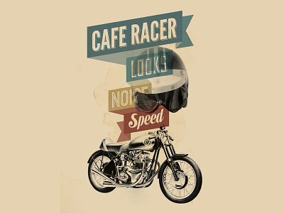 Cafe Racer T-shirt bsa caferacer motorcycle retro vintage