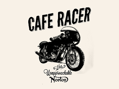 The Unapproachable Norton caferacer motorcycle norton retro vintage