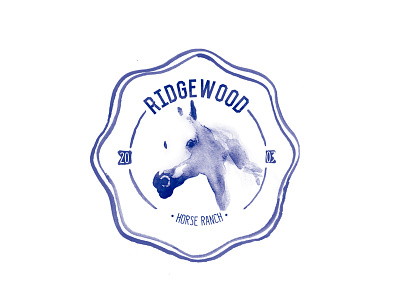 Ridgewood handpainted horse logo paint ranch