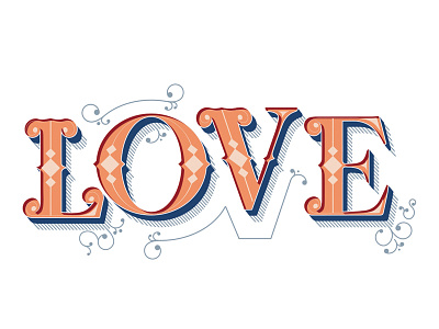 Carnival Love carnival circus decorative letters love retro typo vintage