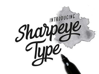 Sharpeye Type cool font handwriting lettering marker script strong type