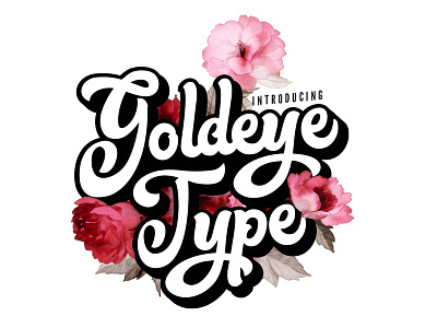 Goldeye Type brush calligraphy cool font handpainted handwriting lettering logo painting script t shirt type