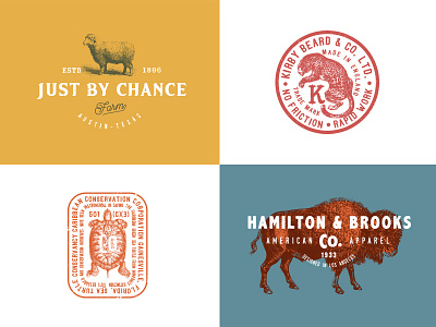 Vintage Logos badge bison buffalo bundle hipster identity logo logos retro stamps vintage vintagelogo