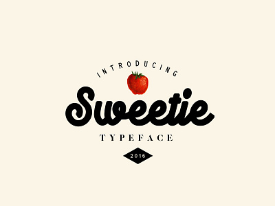 Sweetie Typeface bold cursive font lettering marker sweetie typeface