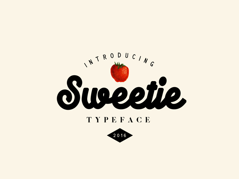 Sweetie Typeface by Liviu Antonescu on Dribbble