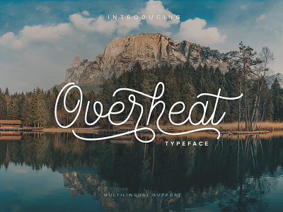 Overheat Typeface design font graphic lettering lumberjack mountain overheat retro typeface vintage