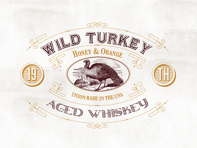 Vintage Templates branding identity label turkey vintage whiskey