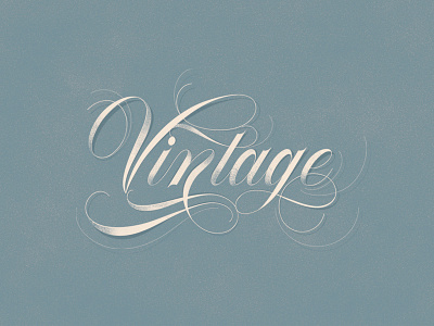 Vintage - Flourish Typeface cursive flourish font hand lettering made poster script spencerian typeface typo vintage