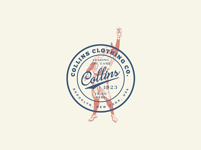 Collins Athletics baseball clothing design graphic illustration logo retro t shirt templates tishirt vintage