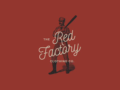 Red Factory - Logo Template baseball clothing design graphic illustration logo retro t shirt templates tishirt vintage